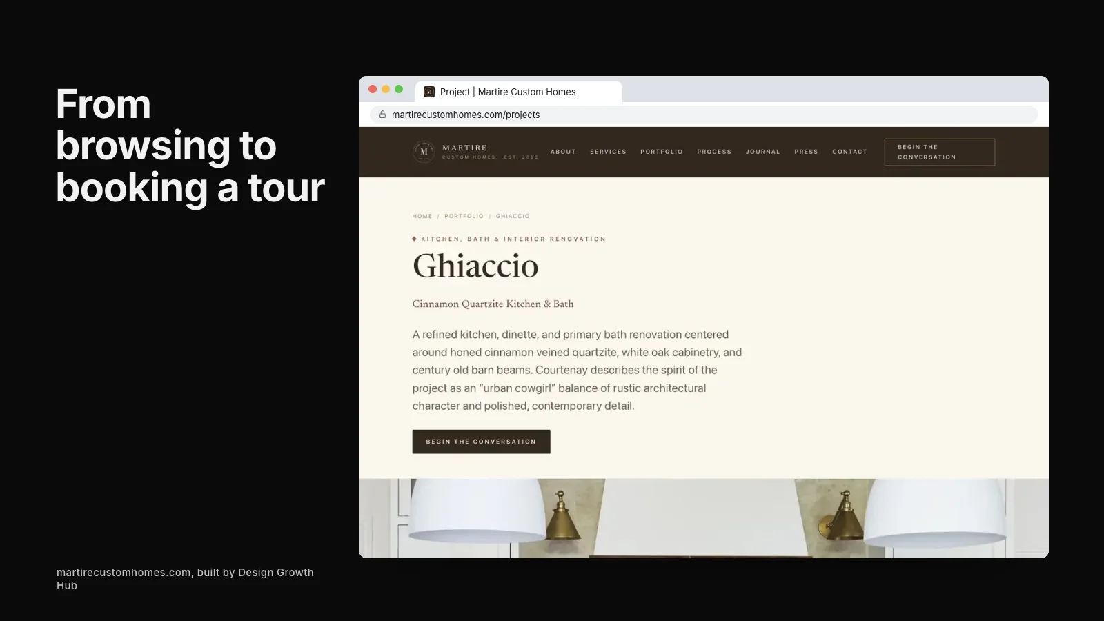 Home builder website showing community map, floor plans and available homes