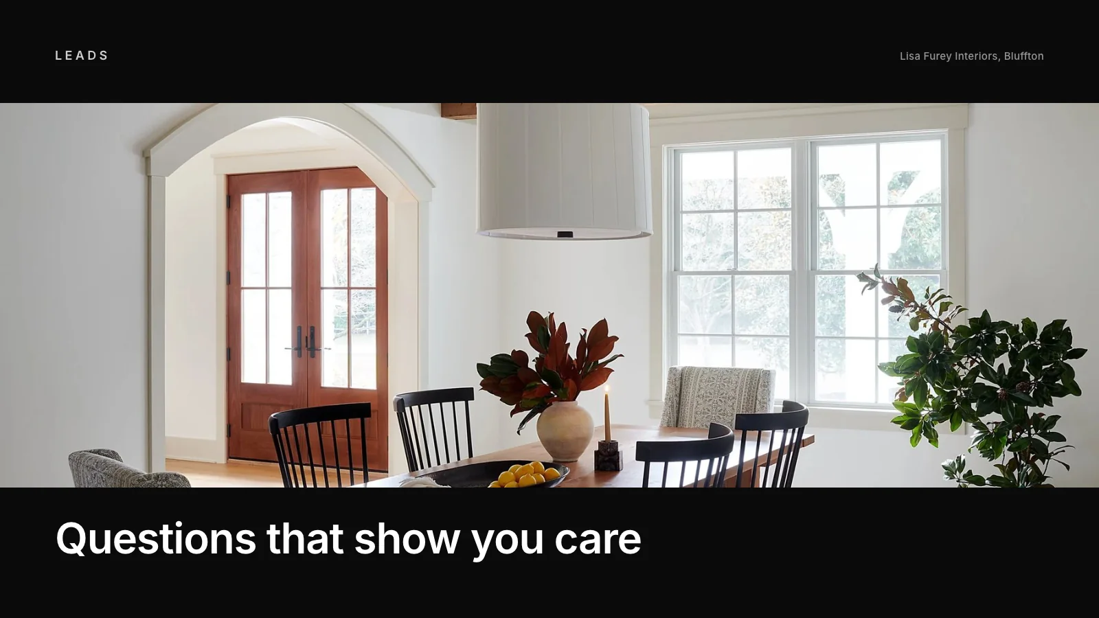 An Interior Design Client Questionnaire for Your Website