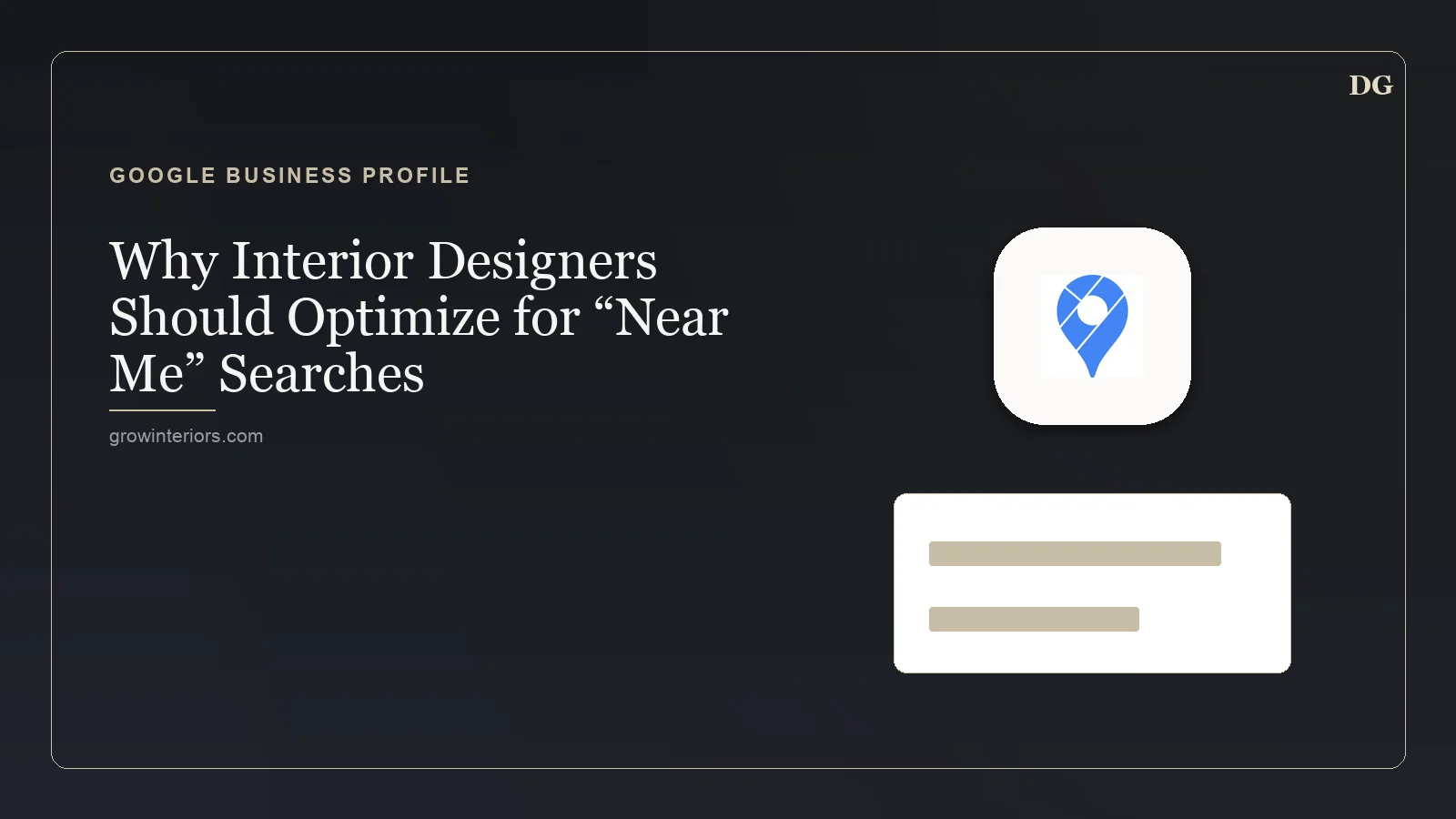 Why Interior Designers Should Optimize for “Near Me” Searches