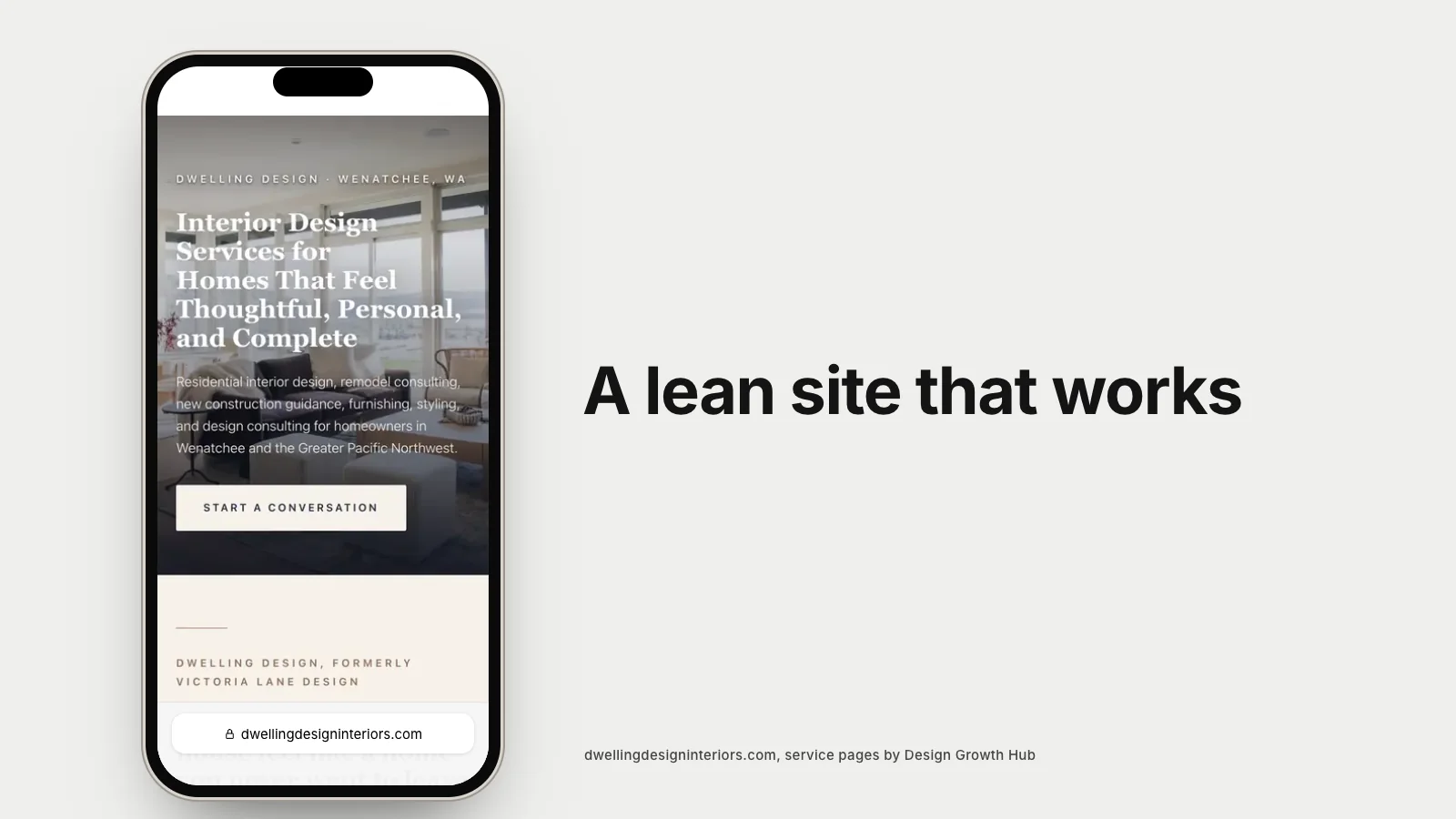 The Right Website for a Freelance Interior Designer