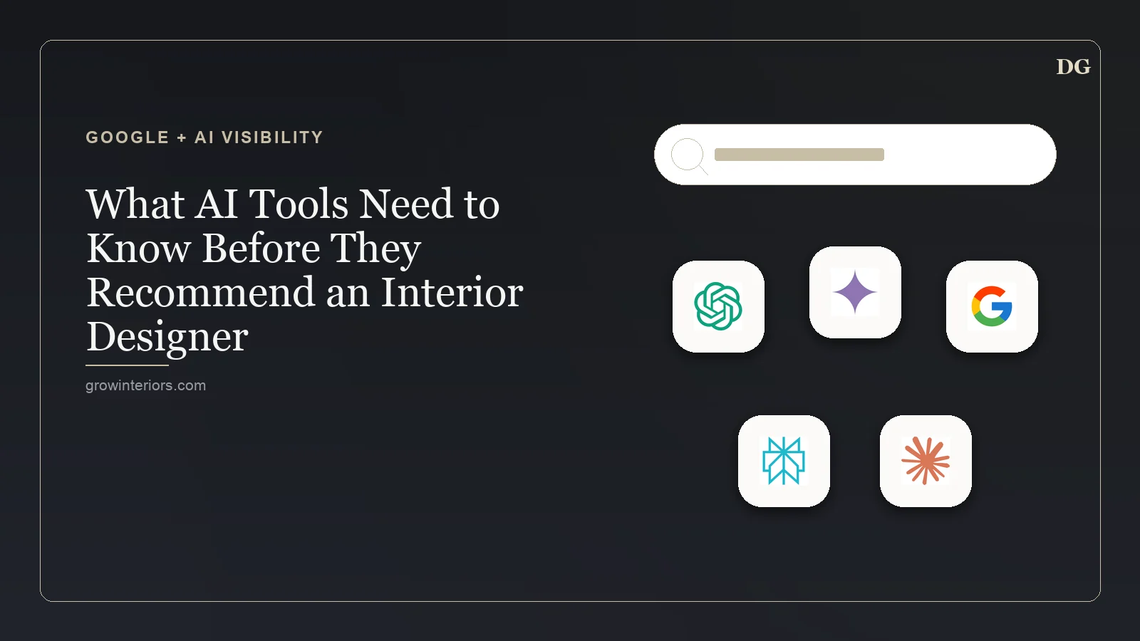 What AI Tools Need to Know Before They Recommend an Interior Designer