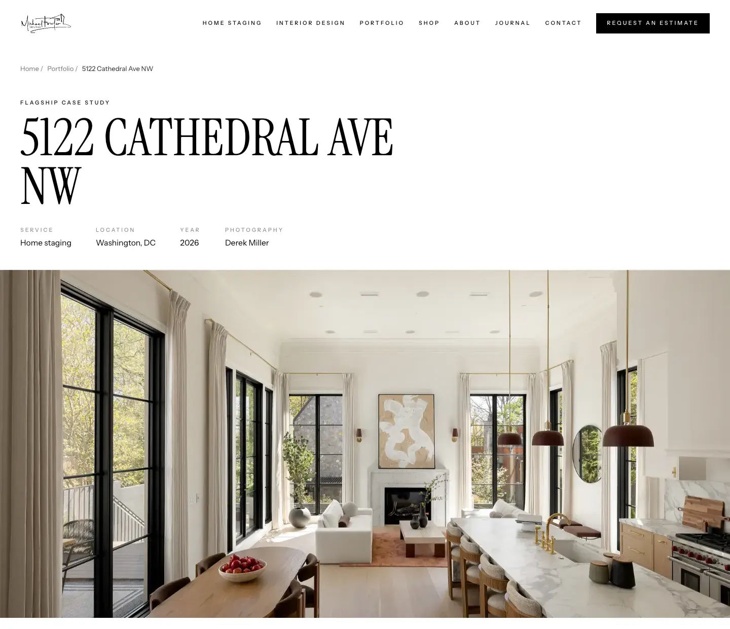 Michael Fowler Creative website, case study page