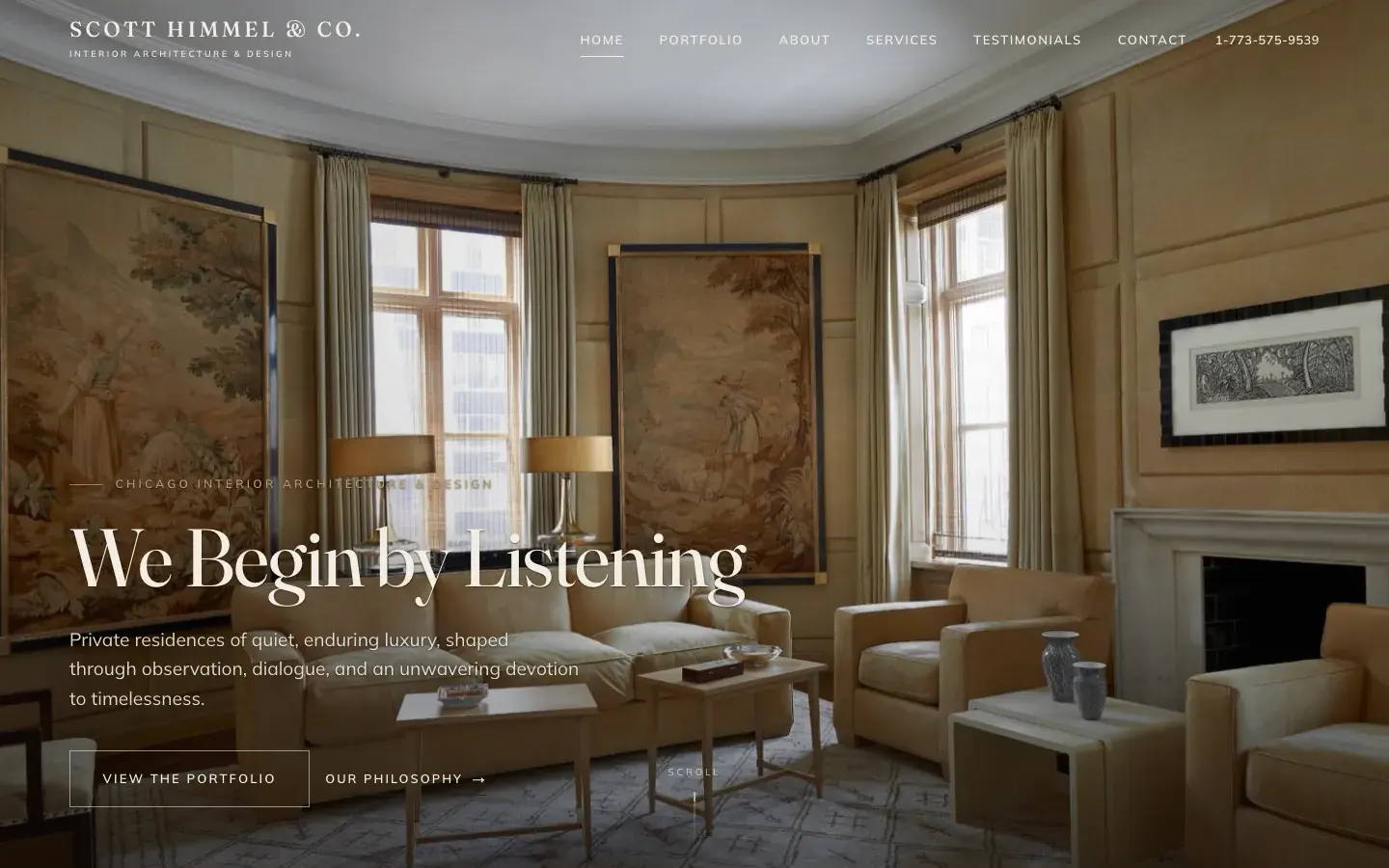 Scott Himmel & Co. website, home page