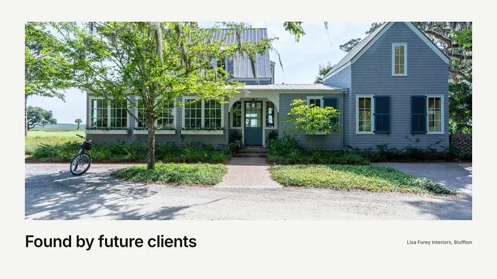 Google search results showing an architecture firm's project page and business profile
