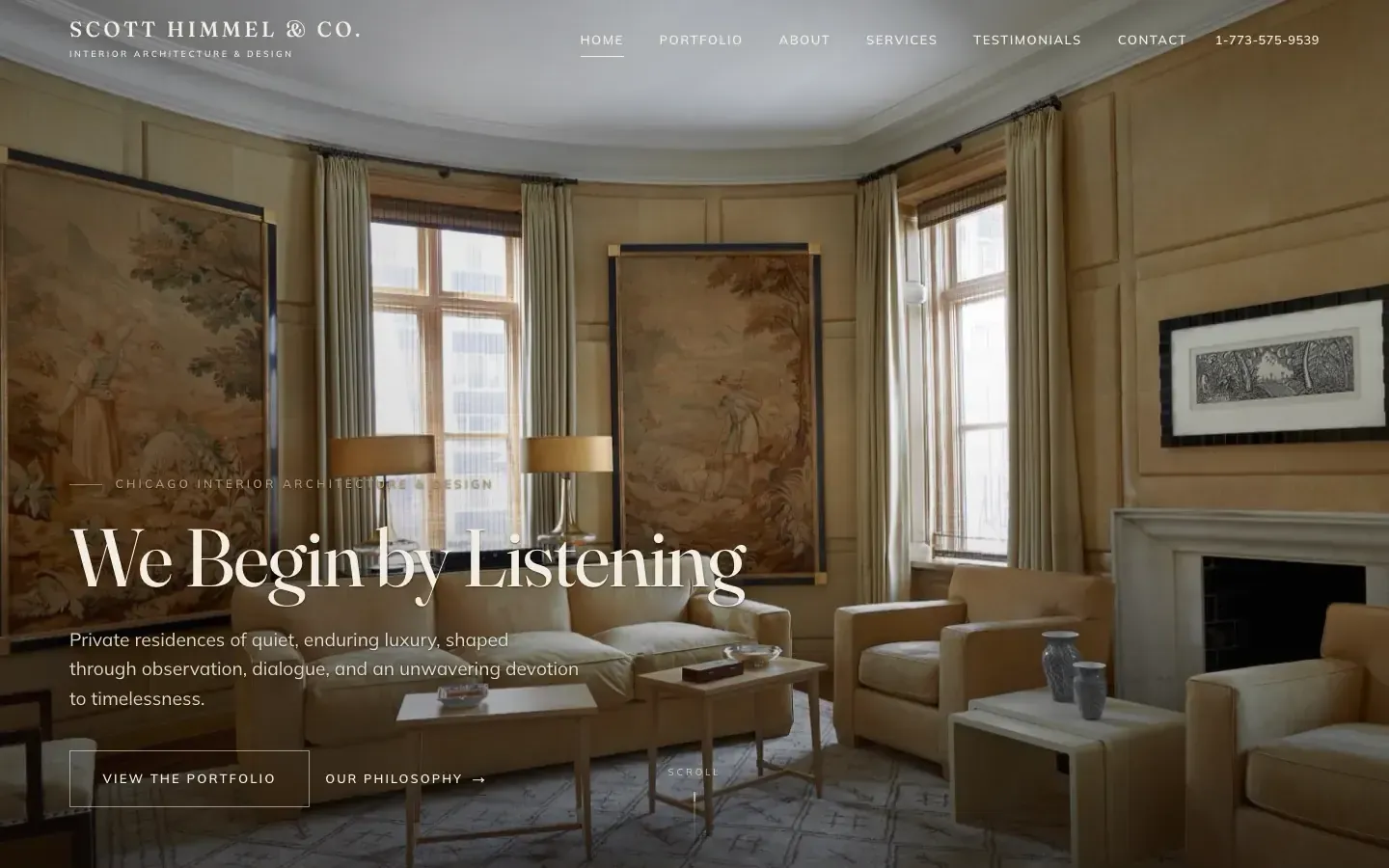 Scott Himmel & Co. website, home page